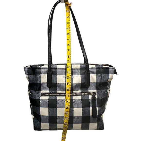 Kate Spade Chelsea Buffalo Plaid Gingham Tote EUC Clean - Picture 13 of 14